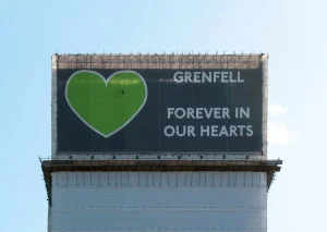 On 14 June 2017, a high-rise fire broke out in the 24-storey Grenfell Tower block of flats in North Kensington, West London